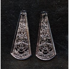 GORGEOUS VINTAGE AMETHYST FLORAL DROPS