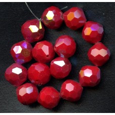 VINTAGE AB FACETED CHERRY RED SPARKLERS