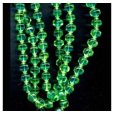 VINTAGE LUMINESCENT GREEN and YELLOW BEADS