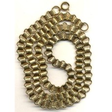 VINTAGE BRASS BOOK CHAIN NECKLACE