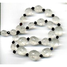 VINTAGE FROSTED DECO NECKLACE