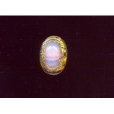 VINTAGE GOLD FOIL & OPALESCENT SCARAB