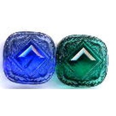 VINTAGE DECO STONES EMERALD & SAPPHIRE