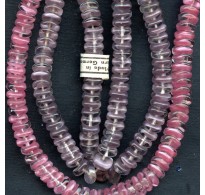 VINTAGE WG GIVRE PINK or AMETHYST RONDELLS