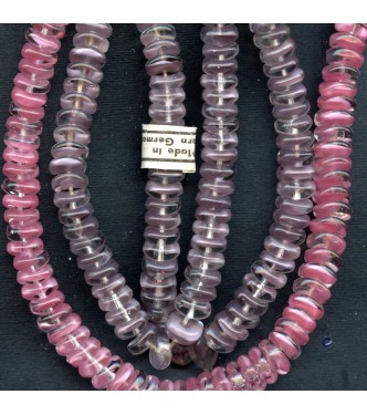 VINTAGE WG GIVRE PINK or AMETHYST RONDELLS