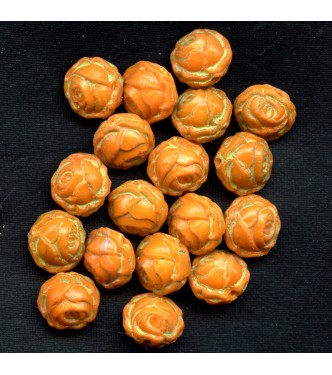 EGYPTIAN REVIVAL ROSE BEADS