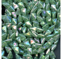 VINTAGE WG IRIDESCENT SPARKLING GREEN CRACKLES