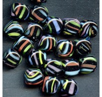 VINTAGE WG BLACK WITH COLORED SWIRLS