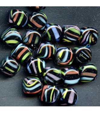 VINTAGE WG BLACK WITH COLORED SWIRLS