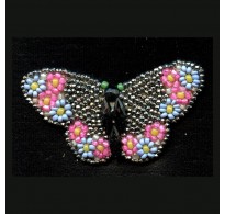 VINTAGE CUT STEEL BUTTERFLY APPLIQUE