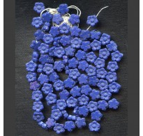 VINTAGE 1920's COBALT FLOWER BEADS