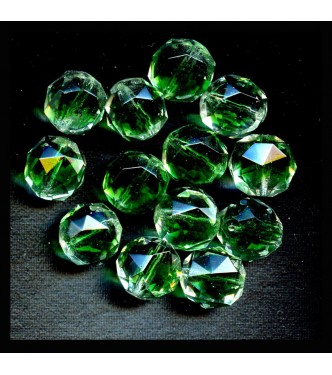 VINTAGE SPARKLING EMERALD CRYSTAL GIVRES