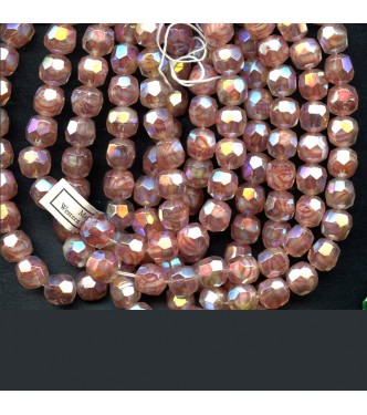 VINTAGE WG SPARKLING PINKISH CORAL BEADS