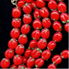 VINTAGE JAPANESE LAMPWORK STRAWBERRIES