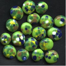 VINTAGE JAPAN SPOTTED GREEN PANCAKES