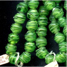 VINTAGE JAPANESE EMERALD SWIRLS
