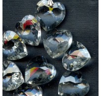 VINTAGE SWAROVSKI SPARKLING FACETED HEARTS