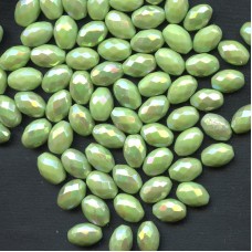 VINTAGE LUSTER GREEN BEADS