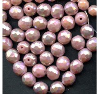 VINTAGE SOFT PINK LUSTER BEADS