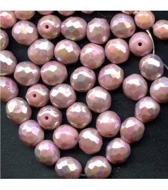 VINTAGE SOFT PINK LUSTER BEADS