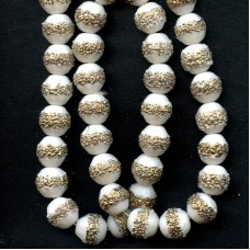 VINTAGE WHITE SPARKLERS WITH GOLD