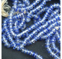 VINTAGE BLUE AND WHITE SPACER BEADS