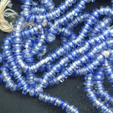 VINTAGE BLUE AND WHITE SPACER BEADS