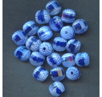 VINTAGE NAVY AND LIGHT BLUE WINDOW BEADS