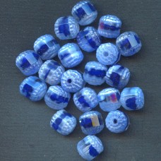 VINTAGE NAVY AND LIGHT BLUE WINDOW BEADS