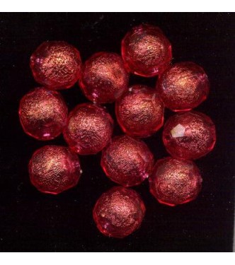 VINTAGE LUCITE FACETED RASPBERRY BALLS