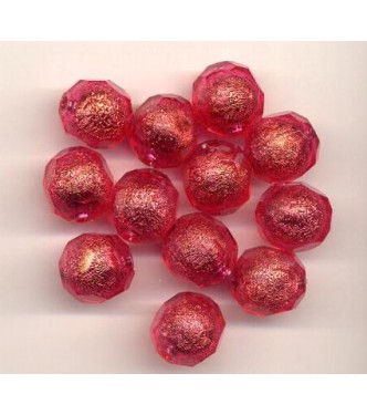 VINTAGE LUCITE FACETED RASPBERRY BALLS