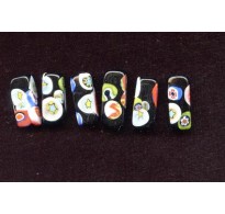 VINTAGE VENETIAN BLACK MILLEFIORI'S