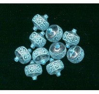 VINTAGE WEST GERMAN LUCITE AQUA LACE BEADS 