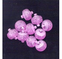 VINTAGE WEST GERMAN LUCITE LILAC LACE BEADS