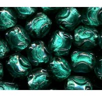 VINTAGE EMERALD FOIL LAMPWORK