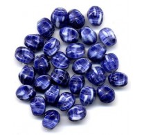 VINTAGE GLASS DENIM BEADS