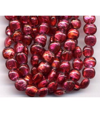 VINTAGE RASPBERRY FOIL LENTILS WOW!