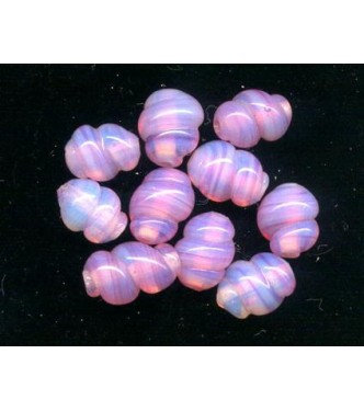 VINTAGE PINK GLOWING OPALESCENT CURLS