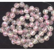 VINTAGE FROSTED PINK & CLEAR MILLIES