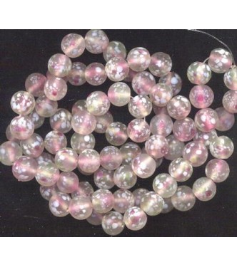 VINTAGE FROSTED PINK & CLEAR MILLIES