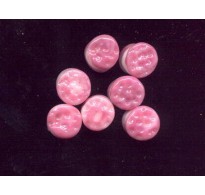 VINTAGE PINK LAMPWORK OREO COOKIE BEADS