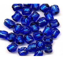 VINTAGE JAPAN LAMPWORK COBALT FOILS (Large)