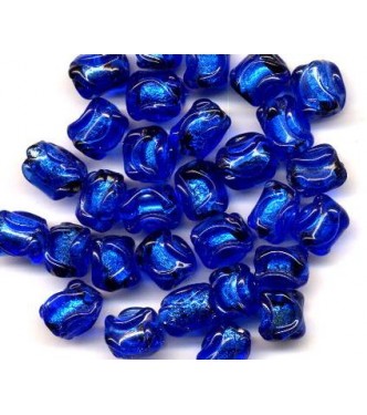 VINTAGE JAPAN LAMPWORK COBALT FOILS (Large)