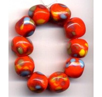 VINTAGE JAPANESE SPOTTED BEADS
