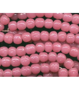 VINTAGE CANDY PINK DIMPLED BEADS