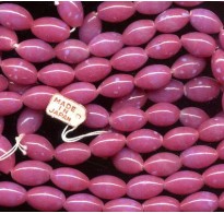 VINTAGE JAPAN  MAUVE JELLY BEAN BEADS