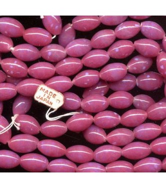 VINTAGE JAPAN  MAUVE JELLY BEAN BEADS