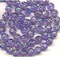 VINTAGE DIMPLED AB LILAC BEADS