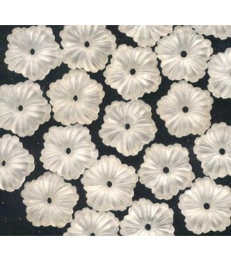 VINTAGE FROSTED GLASS FLOWERS