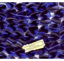 VINTAGE WG SAPPHIRE & BLACK SLICE BEADS